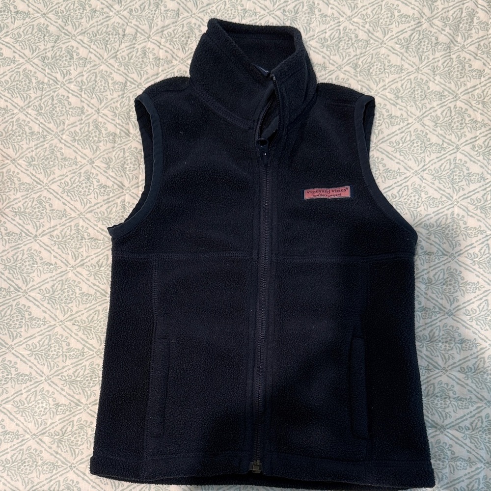 Vineyard Vines Navy Fleece Vest